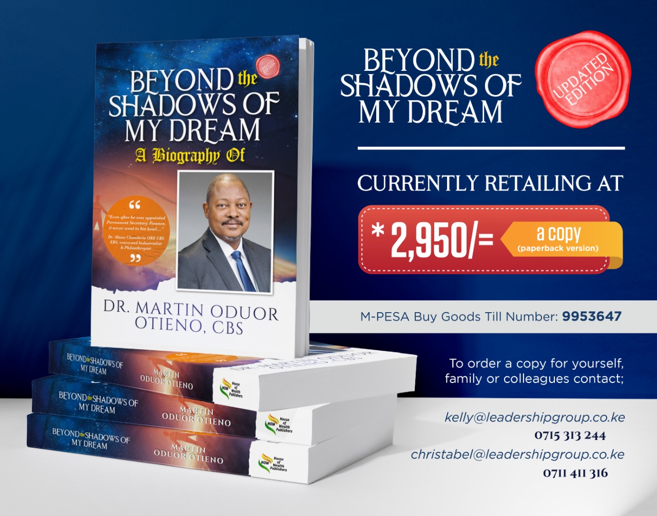 Beyond the shadows of my Dream - A biography of Dr. Martin Oduor-Otieno